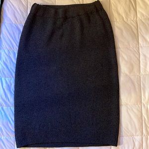 Breada Horan Dark Gray Knit Skirt